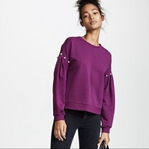 HOST PICK • Rebecca Minkoff Ellison Plum Pearl Sweatshirt - size XS